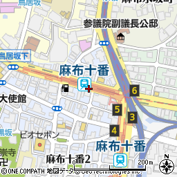 東京都港区麻布十番1丁目周辺の地図
