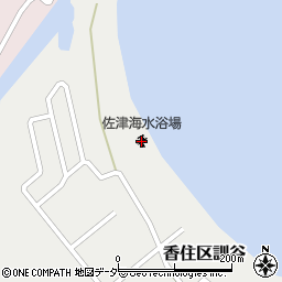 佐津海水浴場周辺の地図