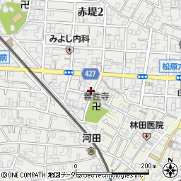 東京都世田谷区赤堤2丁目7-1周辺の地図