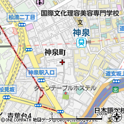 東京都渋谷区神泉町13-1周辺の地図