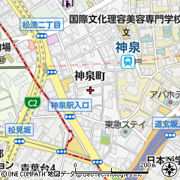 東京都渋谷区神泉町13-18周辺の地図