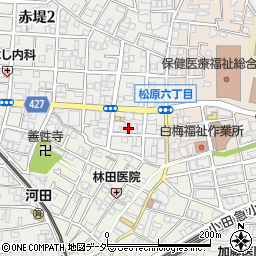 東京都世田谷区赤堤2丁目3-3周辺の地図