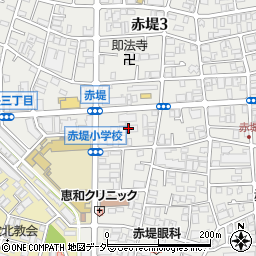 東京都世田谷区赤堤1丁目35周辺の地図