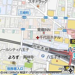 コムパーク八王子三崎町駐車場周辺の地図