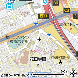 うしごろバンビーナ（焼肉＆バル） 渋谷店周辺の地図