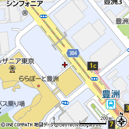 東京都江東区豊洲2丁目1-9周辺の地図