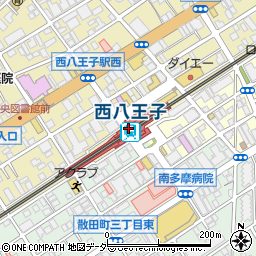 東京都八王子市周辺の地図