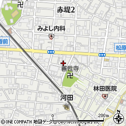 東京都世田谷区赤堤2丁目7-2周辺の地図