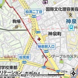 東京都渋谷区神泉町22周辺の地図