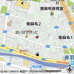 東京都港区東麻布周辺の地図