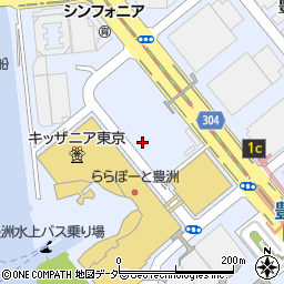 東京都江東区豊洲2丁目1-21周辺の地図