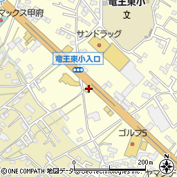 パリクロアッサン甲斐竜王店周辺の地図