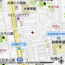 東京都世田谷区船橋7丁目25周辺の地図
