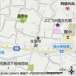 山梨県甲州市勝沼町下岩崎1932周辺の地図