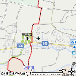 山梨県甲州市勝沼町下岩崎342-1周辺の地図