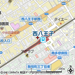 ＪＲ西八王子駅北口自転車駐輪場周辺の地図
