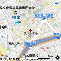 東京都渋谷区円山町19周辺の地図
