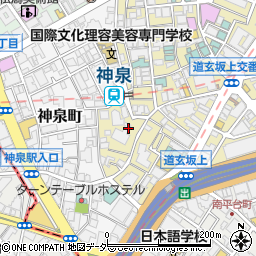 東京都渋谷区円山町23周辺の地図