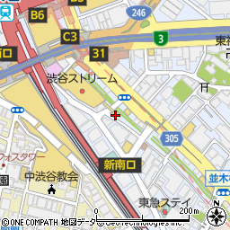 鉄板餃子酒場 大虎 渋谷南口店周辺の地図