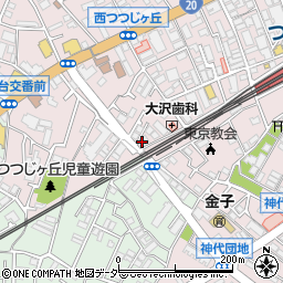 ダスキンメリーメイド調布店周辺の地図