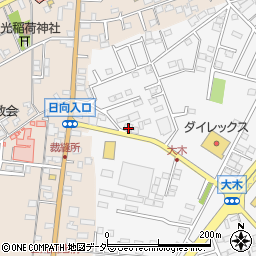 千葉県八街市大木671周辺の地図
