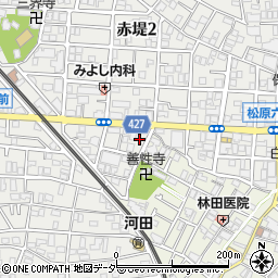 東京都世田谷区赤堤2丁目7-14周辺の地図