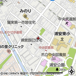 千葉県浦安市猫実1丁目周辺の地図