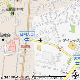 千葉県八街市大木670周辺の地図
