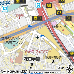 黒豚庵渋谷桜ヶ丘店周辺の地図