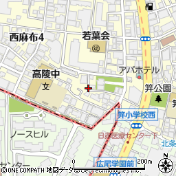 東京都港区西麻布4丁目8周辺の地図