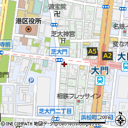 松屋 芝大門店周辺の地図