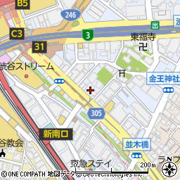 北陸銀行渋谷支店 ＡＴＭ周辺の地図