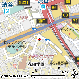 ＫＥＹ東京渋谷店周辺の地図