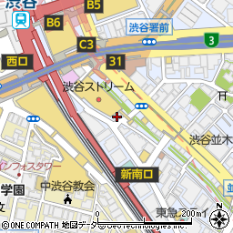 渋谷サウス周辺の地図