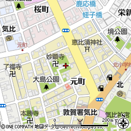 福井県敦賀市元町9周辺の地図