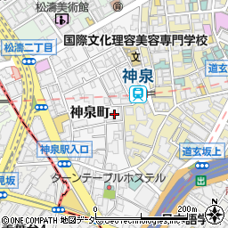 東京都渋谷区神泉町6周辺の地図