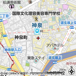 アレトゥーサ渋谷周辺の地図