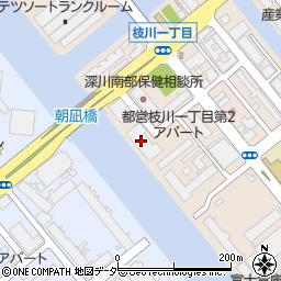 ミニストップ江東枝川１丁目店周辺の地図