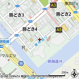 東京都中央区勝どき4丁目9-6周辺の地図