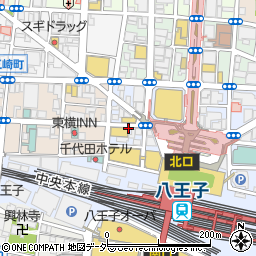 北海道の恵み 個室居酒屋 北の台所 八王子店周辺の地図
