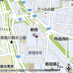 住宅公社新田住宅周辺の地図