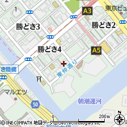 東京都中央区勝どき4丁目9-7周辺の地図