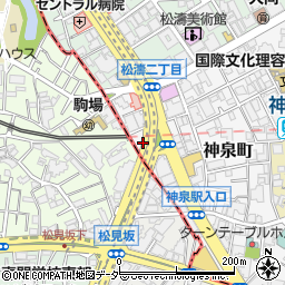 東京都渋谷区神泉町23周辺の地図