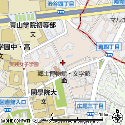 東京都渋谷区東4丁目周辺の地図