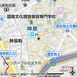 東京都渋谷区円山町18-6周辺の地図