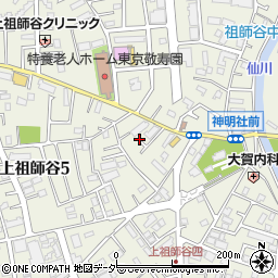 東京都世田谷区上祖師谷5丁目2周辺の地図