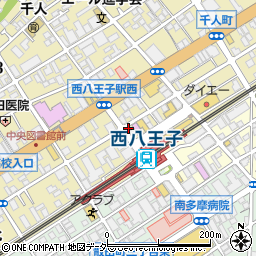 炭火焼き鳥 金太郎 西八王子北口店周辺の地図