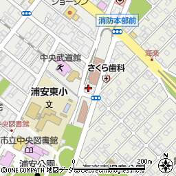 浦安商工会議所周辺の地図
