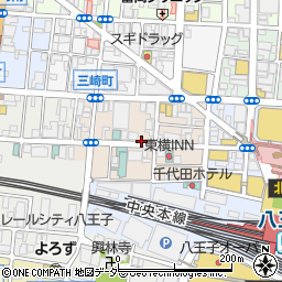 東京都八王子市三崎町周辺の地図