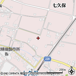 長野県上伊那郡飯島町七久保周辺の地図